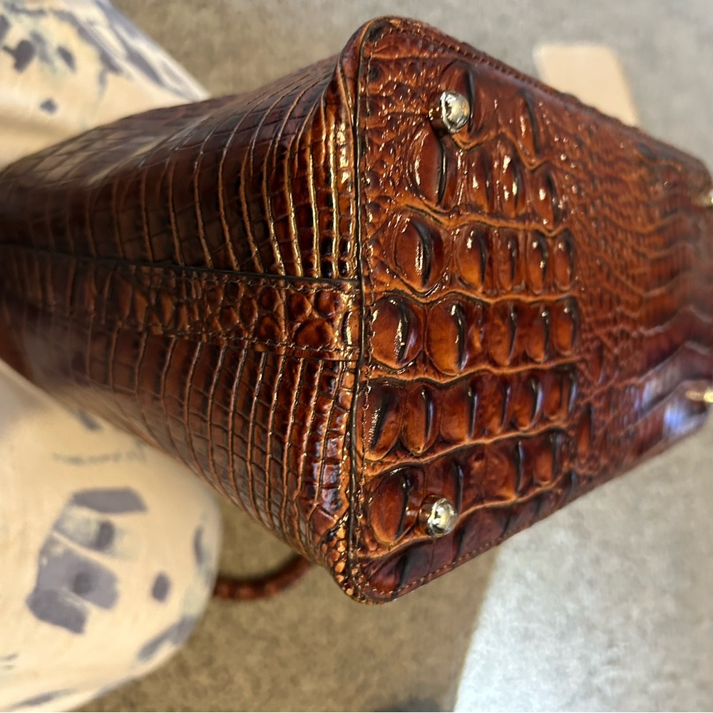 Brahmin Duxbury pecan satchel EUC - Picture 8 of 16